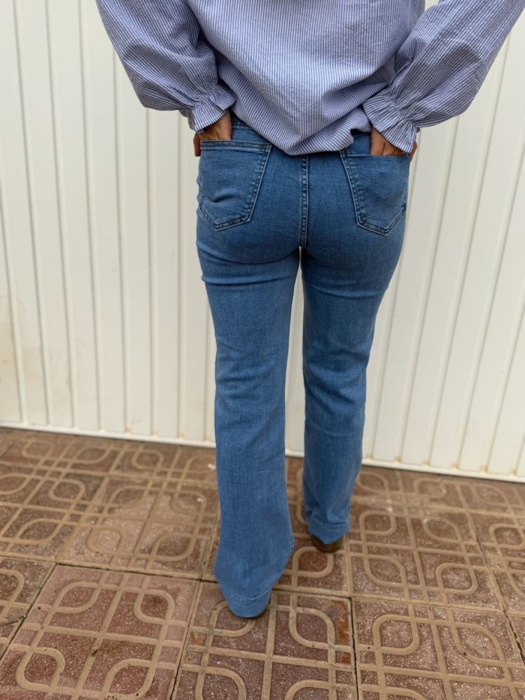 Pantalón Miss Botones Vaquero