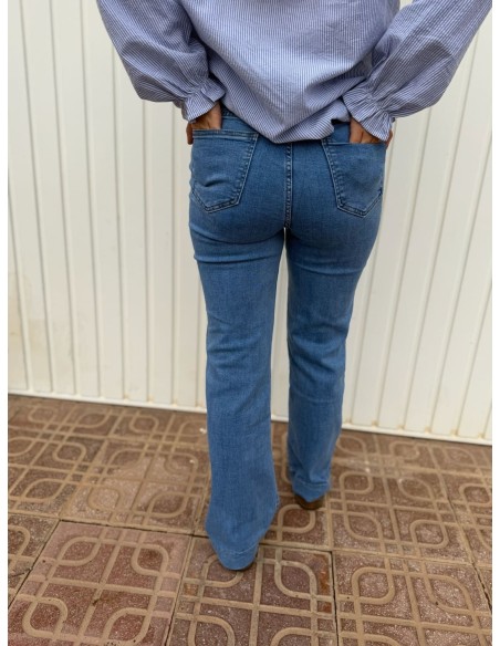 Pantalón Miss Botones Vaquero