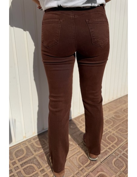 Pantalón Recto Chocolate