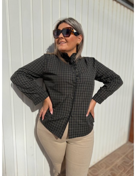 Camisa Vichy Volante