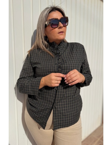 Camisa Vichy Volante