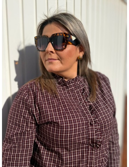 Camisa Vichy Volante