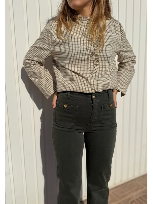 Pantalón Verde Bolsillo