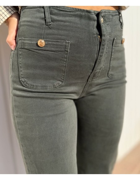 Pantalón Verde Bolsillo