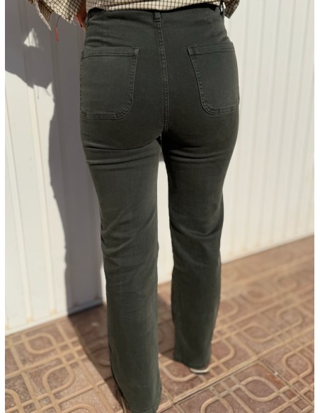 Pantalón Verde Bolsillo