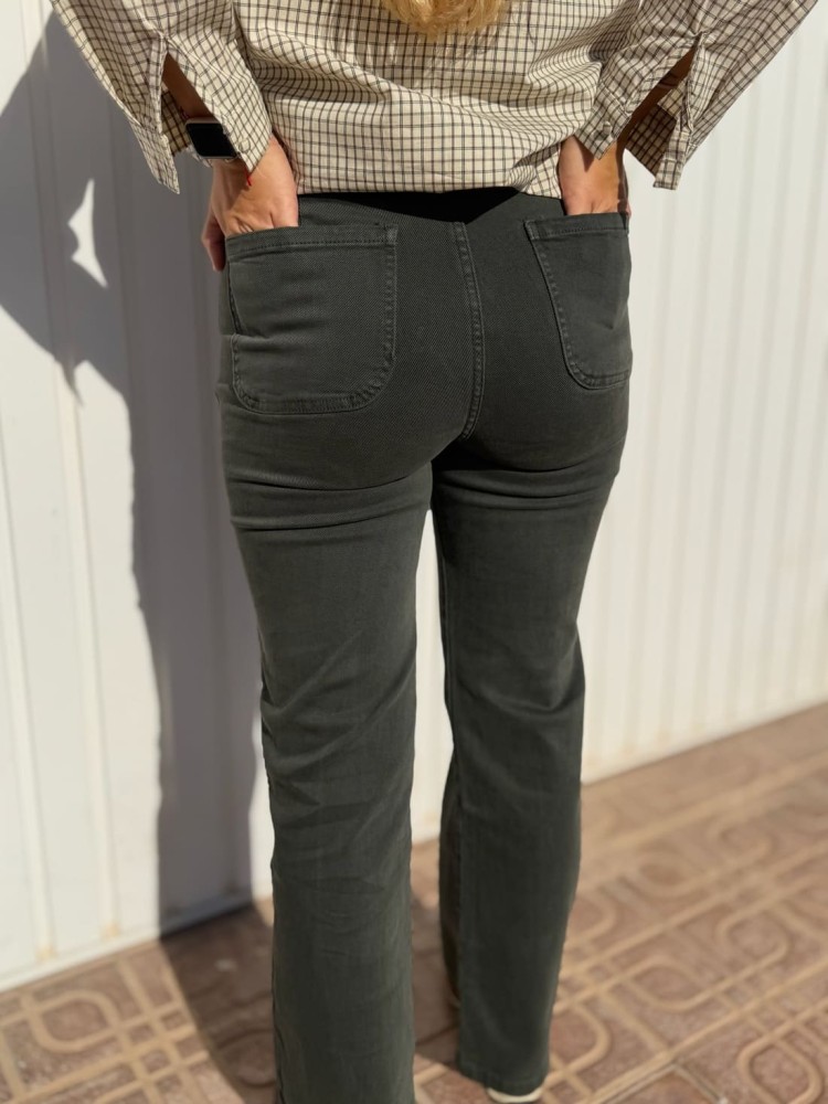 Pantalón Verde Bolsillo