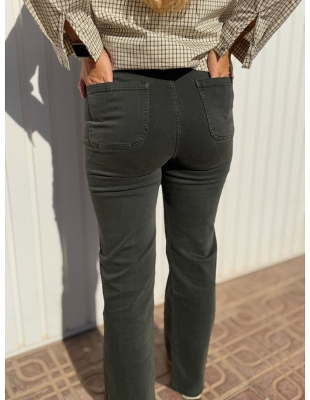 Pantalón Verde Bolsillo