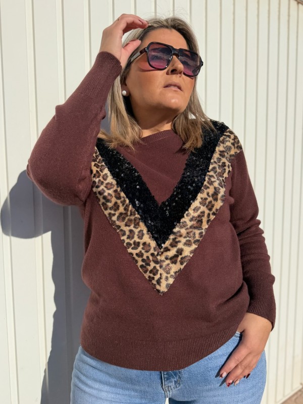 Jersey Leopardo Lentejuelas 2