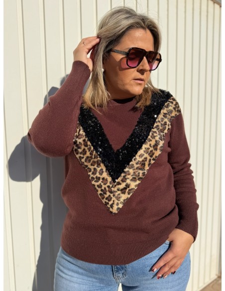 Jersey Leopardo Lentejuelas