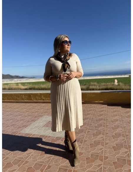 Vestido Punto Pliegues