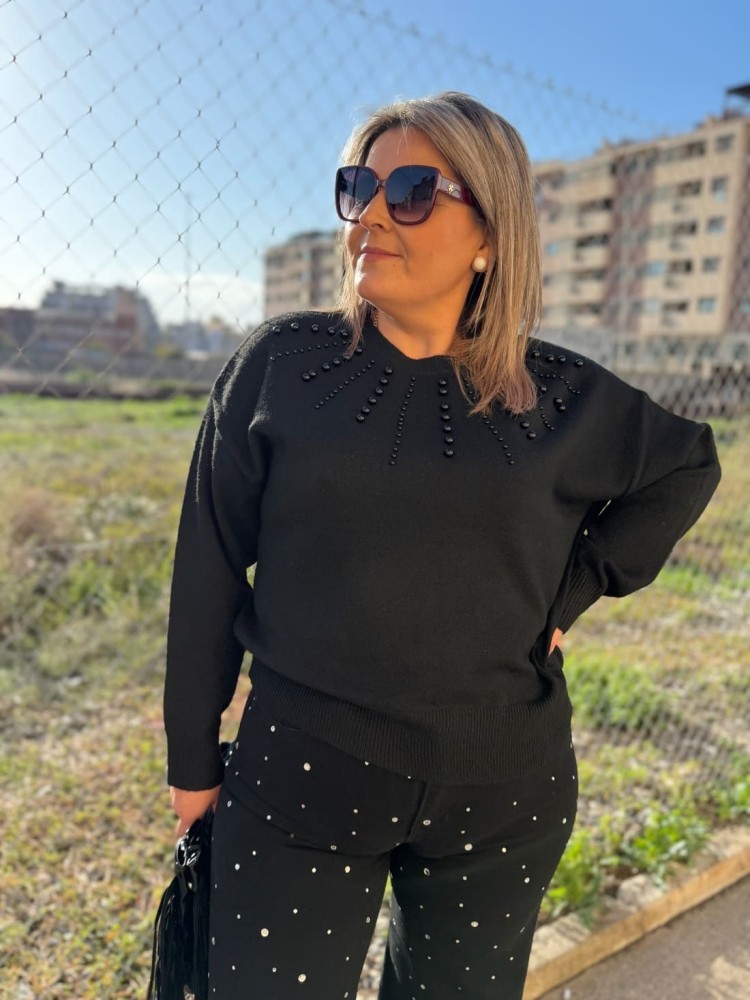 Pantalón Widleg Piedras