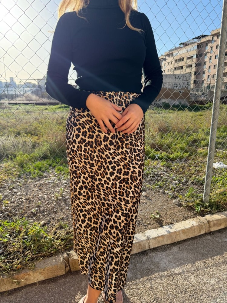 Falda Leopardo