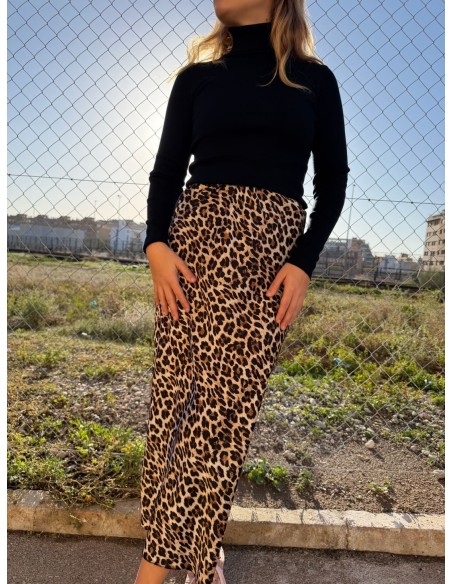 Falda Leopardo
