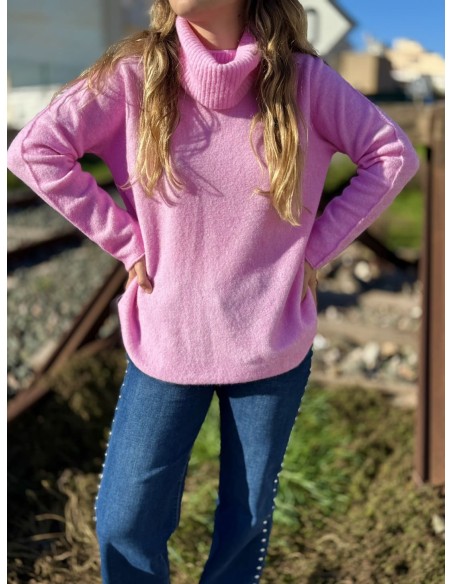 Jersey Cuello Rosa