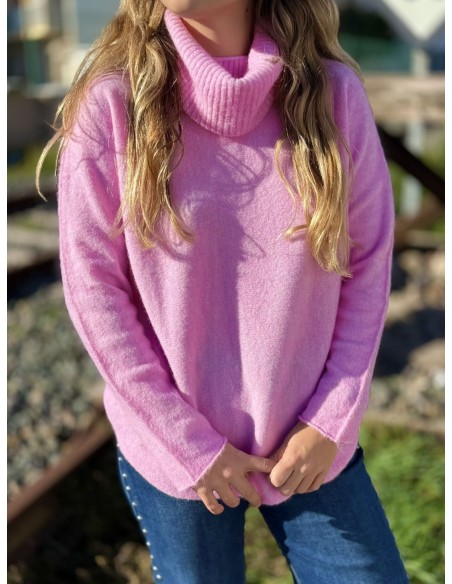 Jersey Cuello Rosa