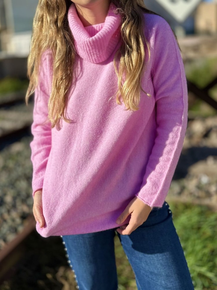 Jersey Cuello Rosa