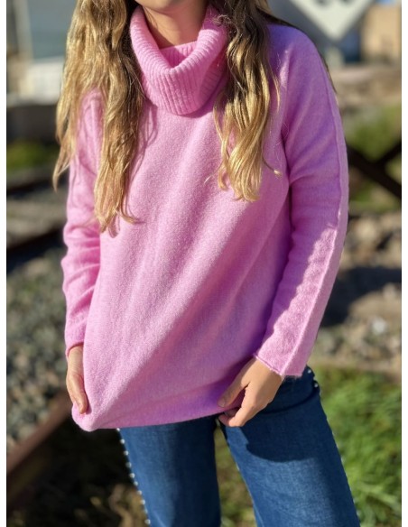 Jersey Cuello Rosa