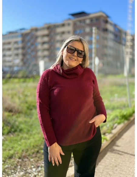 Jersey Cuello Granate