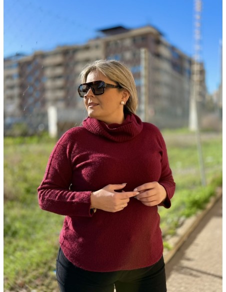 Jersey Cuello Granate