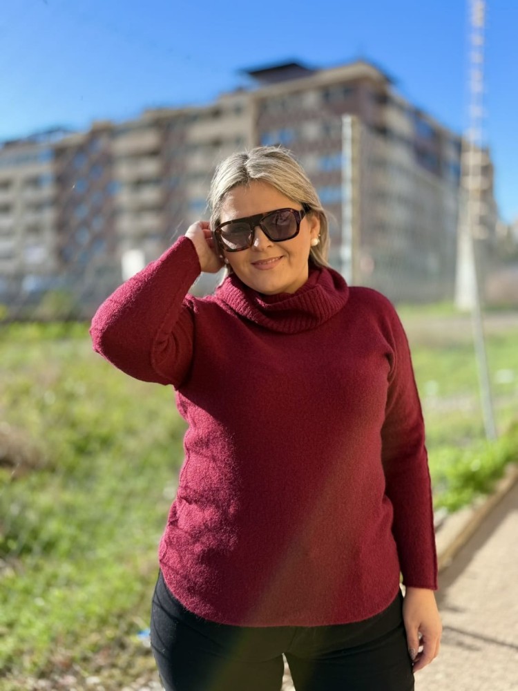 Jersey Cuello Granate