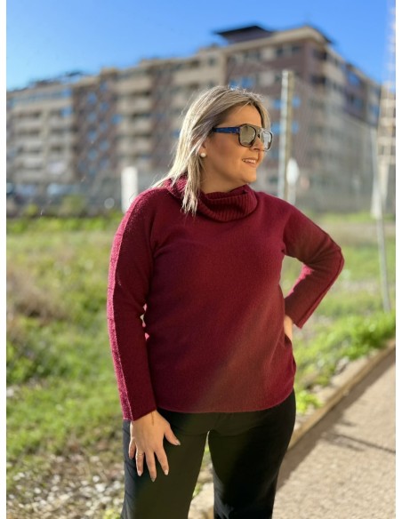 Jersey Cuello Granate