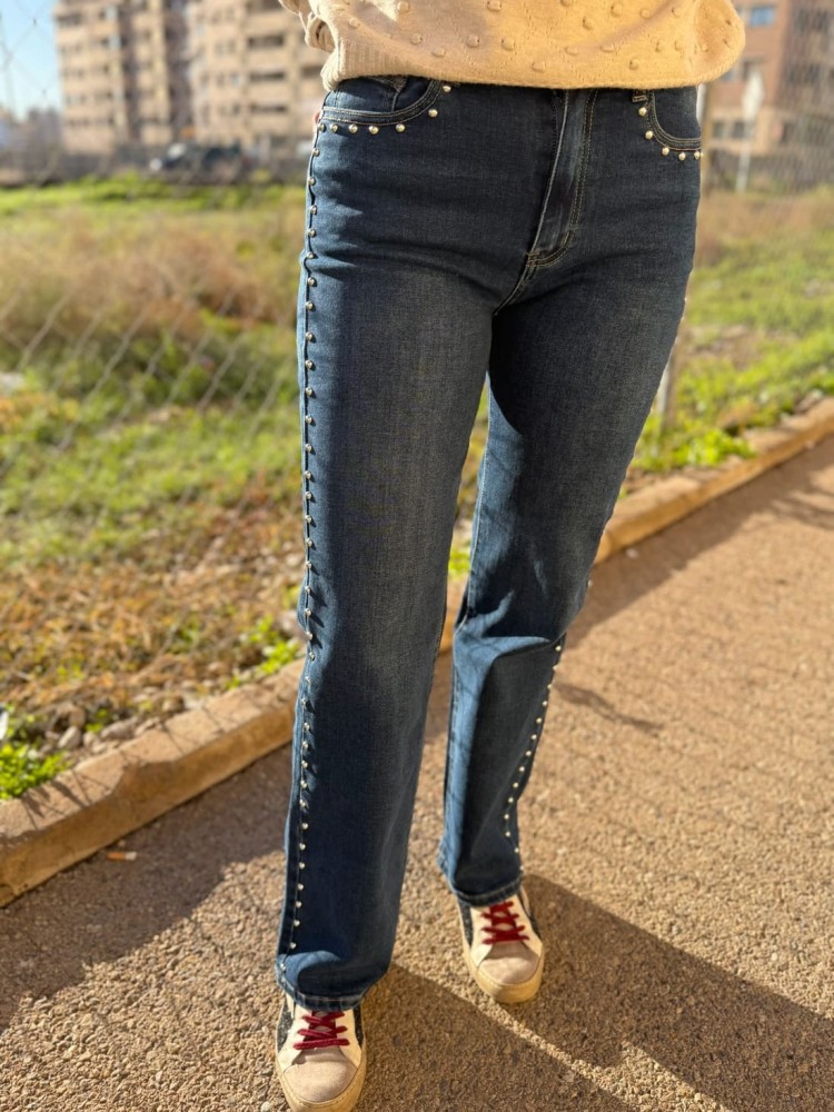 Pantalón Vaquero Tachuelas