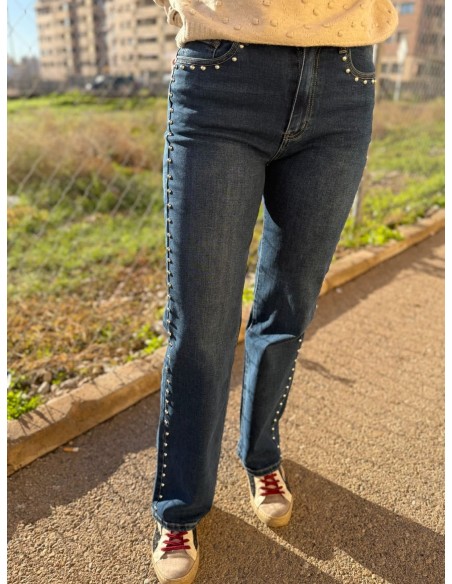 Pantalón Vaquero Tachuelas