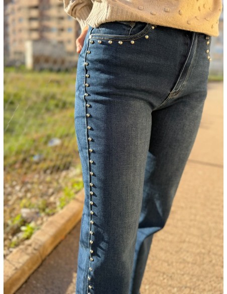 Pantalón Vaquero Tachuelas