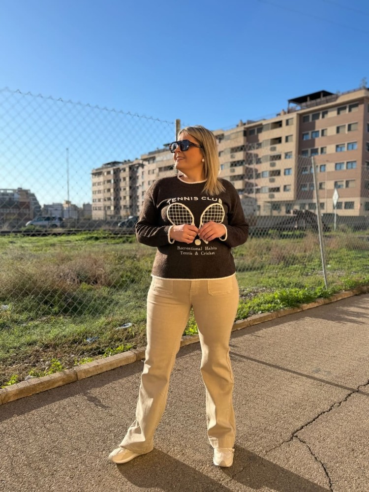 Pantalón Bolsillos Beige