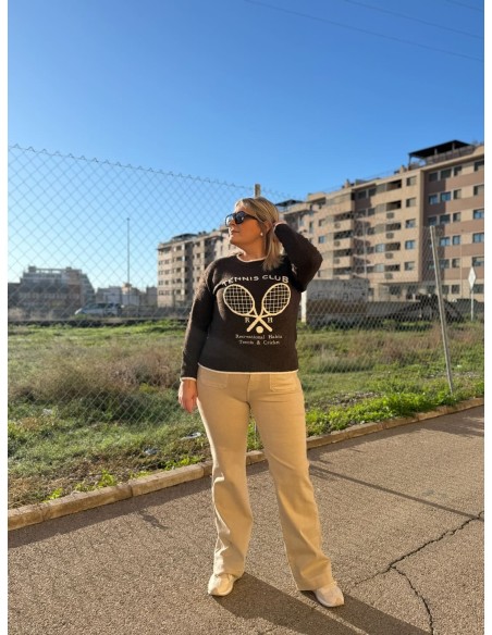 Pantalón Bolsillos Beige