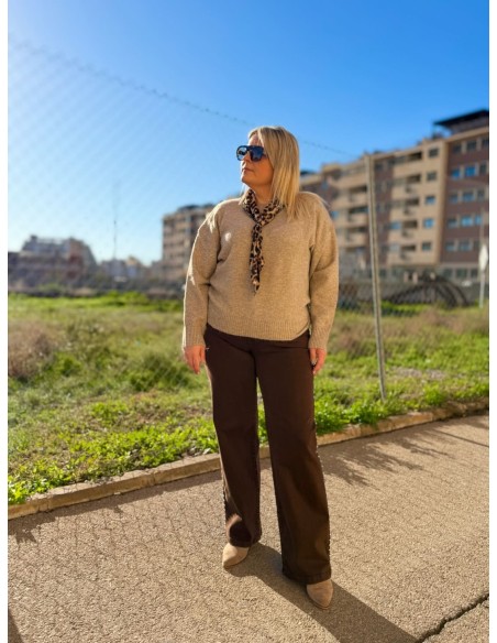 Pantalón Tachuelas Marrón