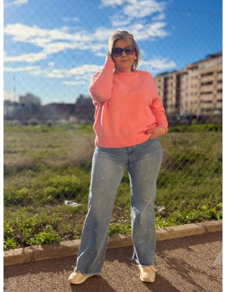 Pantalón Bordado Flores