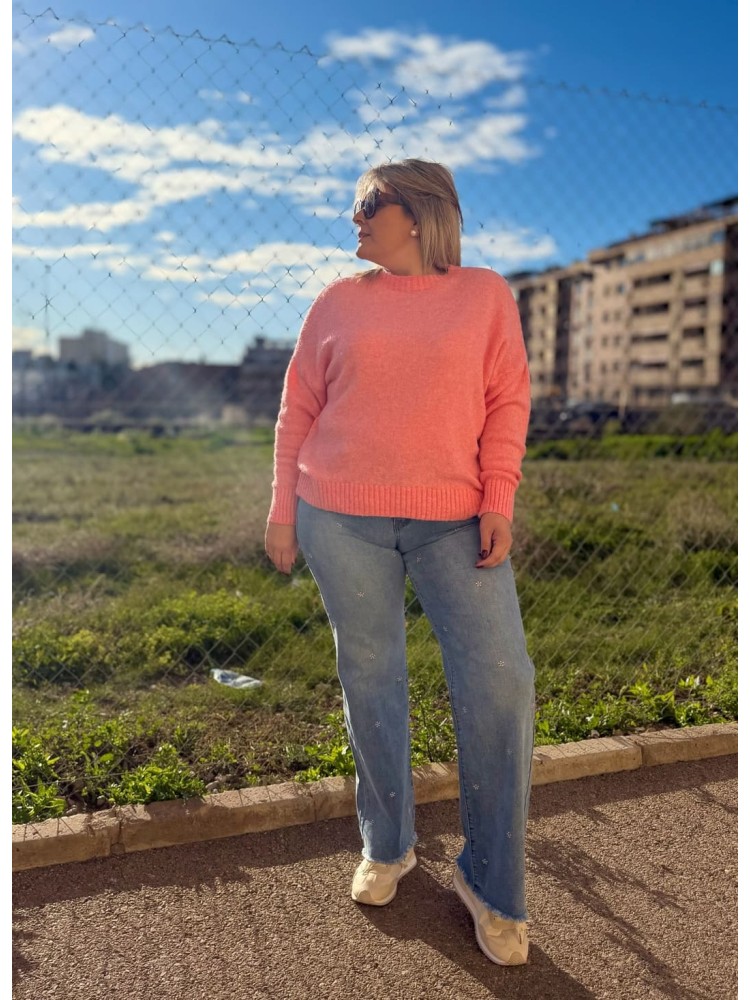 Pantalón Bordado Flores