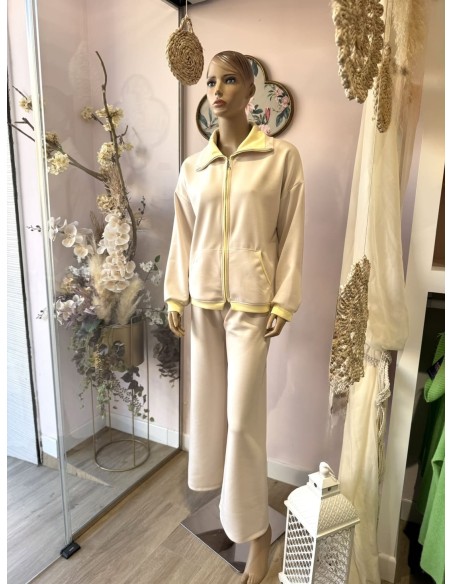 Chándal Beige/ Amarillo