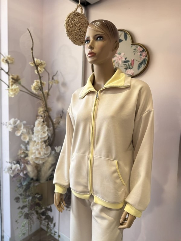 Chándal Beige/ Amarillo 2