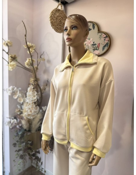 Chándal Beige/ Amarillo