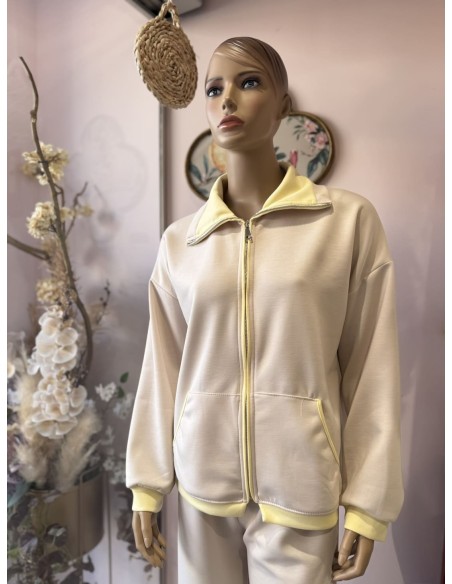 Chándal Beige/ Amarillo