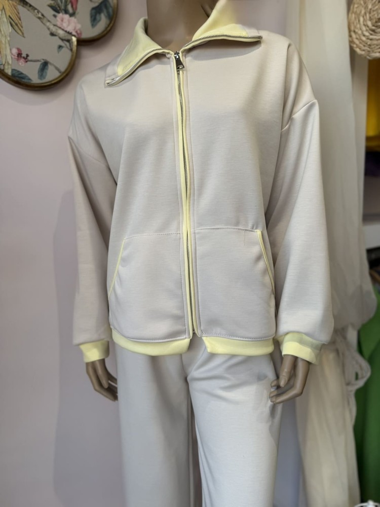 Chándal Beige/ Amarillo