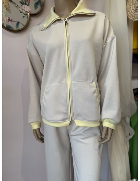 Chándal Beige/ Amarillo