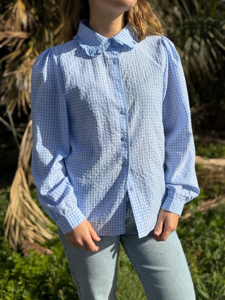 Camisa Vichy Volante