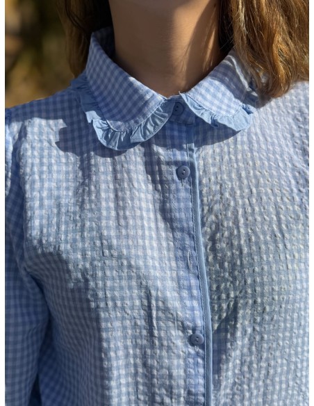 Camisa Vichy Volante