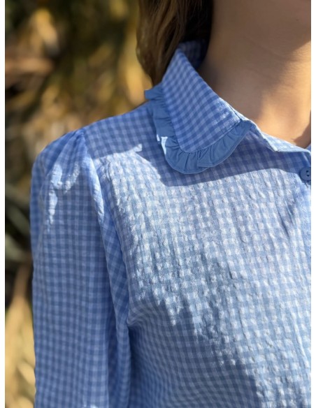 Camisa Vichy Volante