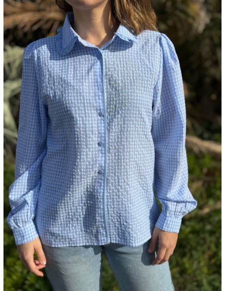 Camisa Vichy Volante