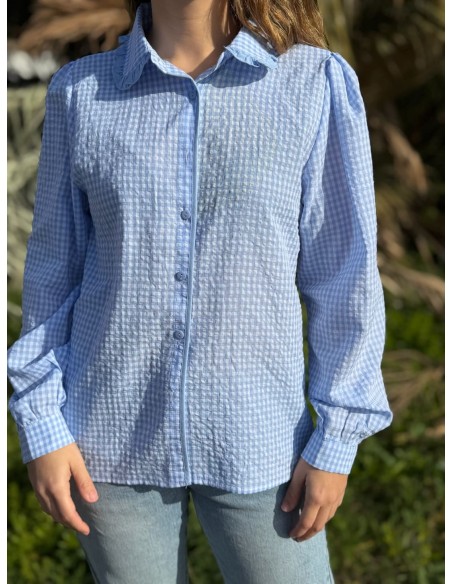 Camisa Vichy Volante