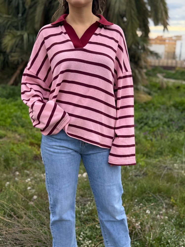 Jersey Polo Rayas