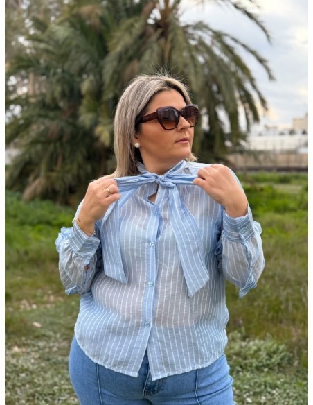 Camisa Volante Lazada