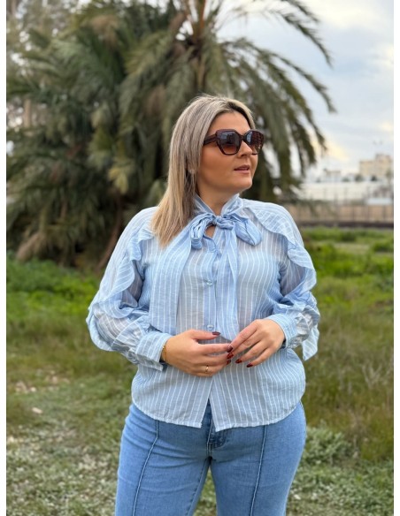 Camisa Volante Lazada