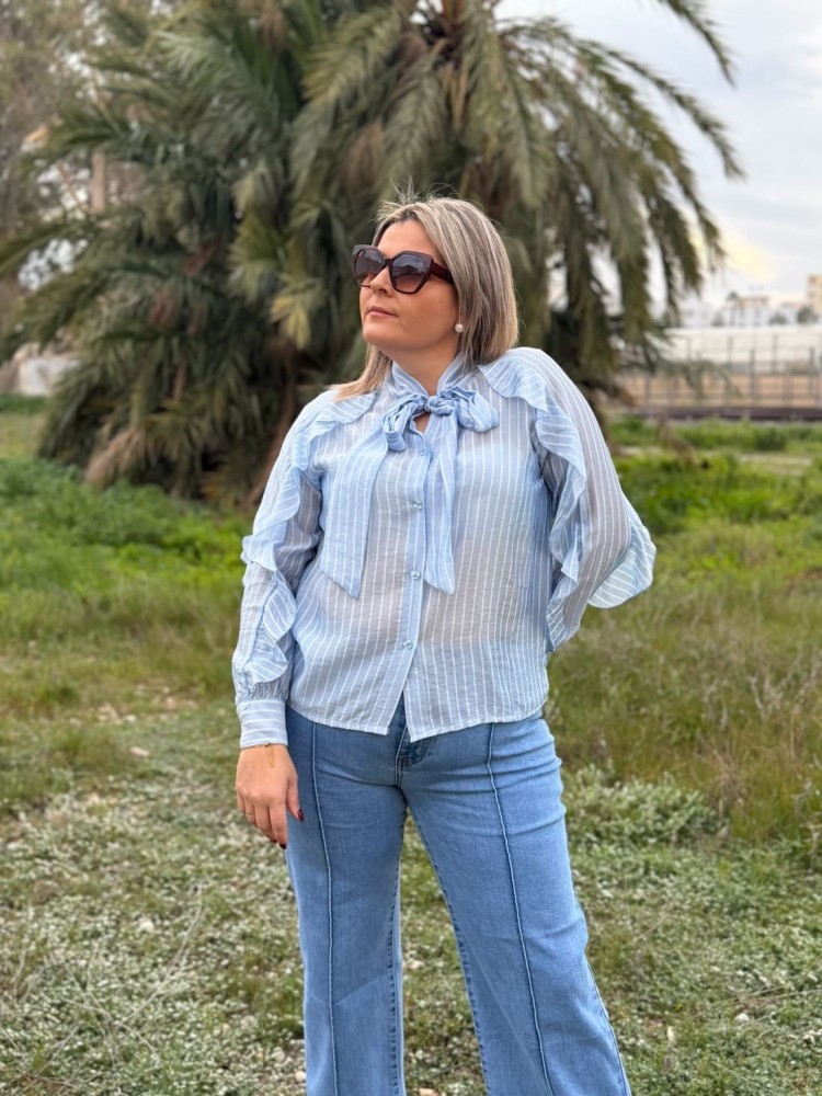 Camisa Volante Lazada