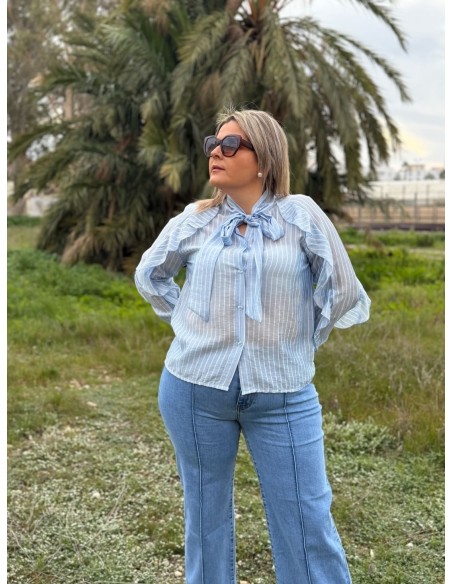 Camisa Volante Lazada