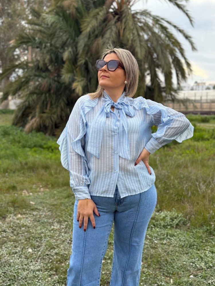 Camisa Volante Lazada